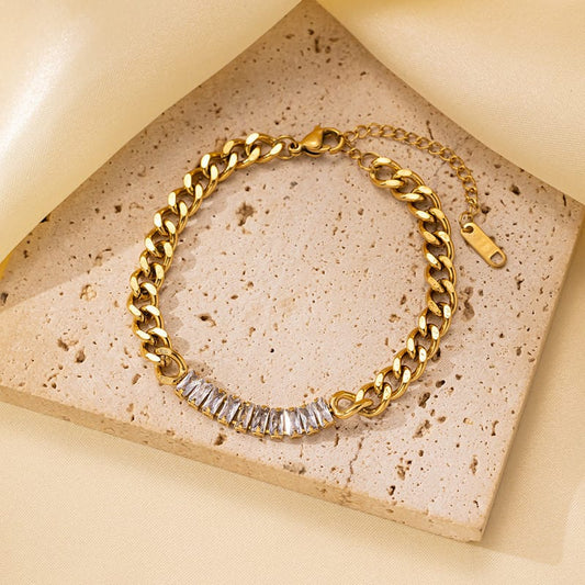 Rectacharm gold bracelet