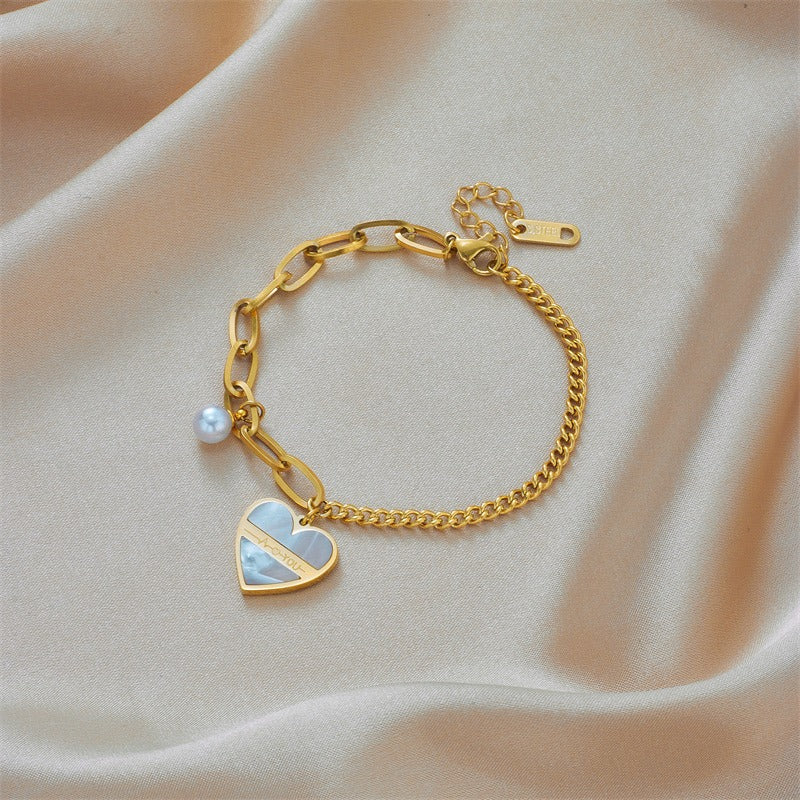 Snowdrop gold bracelet